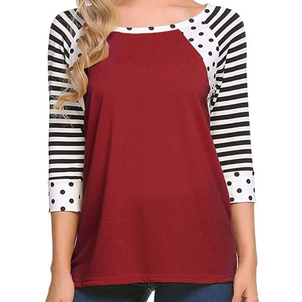 Red and Black Striped Shirt